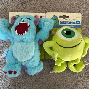Disney Pixar Monsters Plush Duo - Sulley Blue & Mike Green